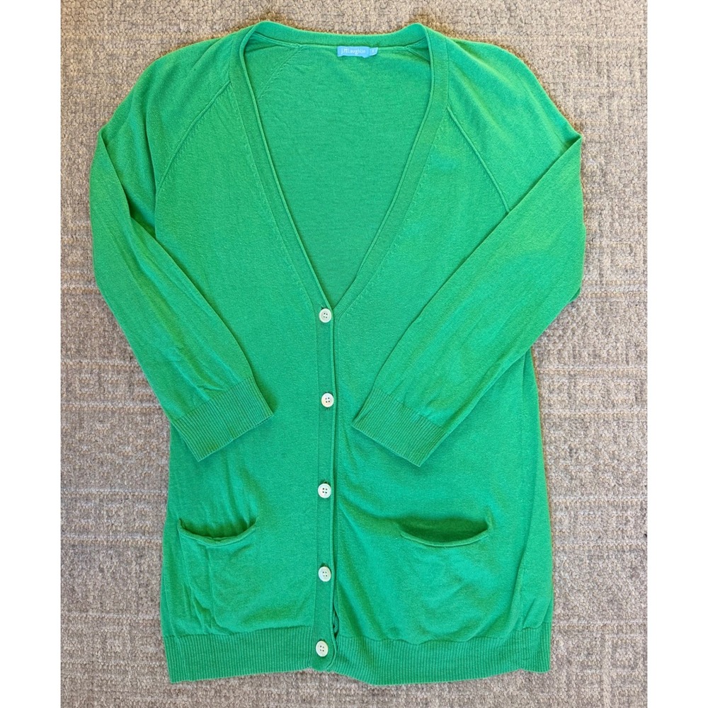 EUC J. McLaughlin womens Kelly green sweater size small